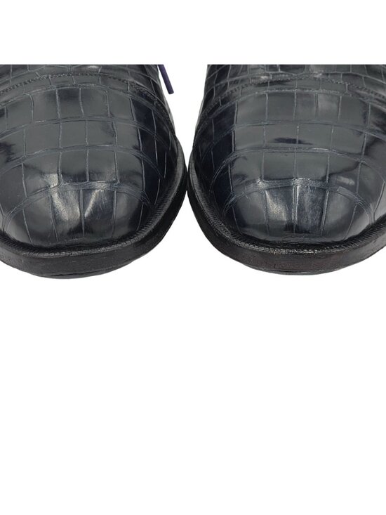 Vintage Exotic Full Alligator Men 15 Black Dress Shoes Paolo De Marco Oxfords main image 14